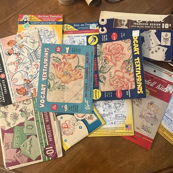 Vintage & Antique Embroidery Patterns and Transfers (Receive 1) - Picture 2 of 4